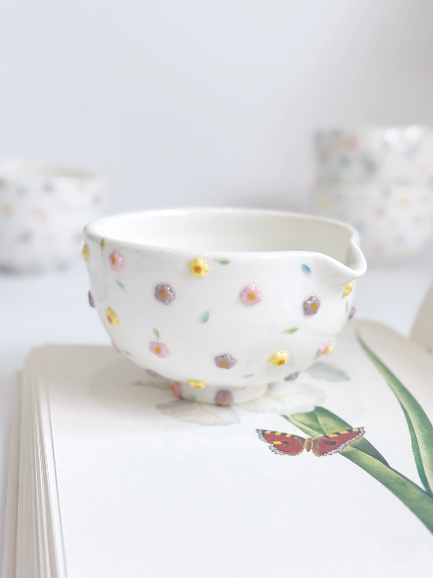 floral sorbet matcha bowl