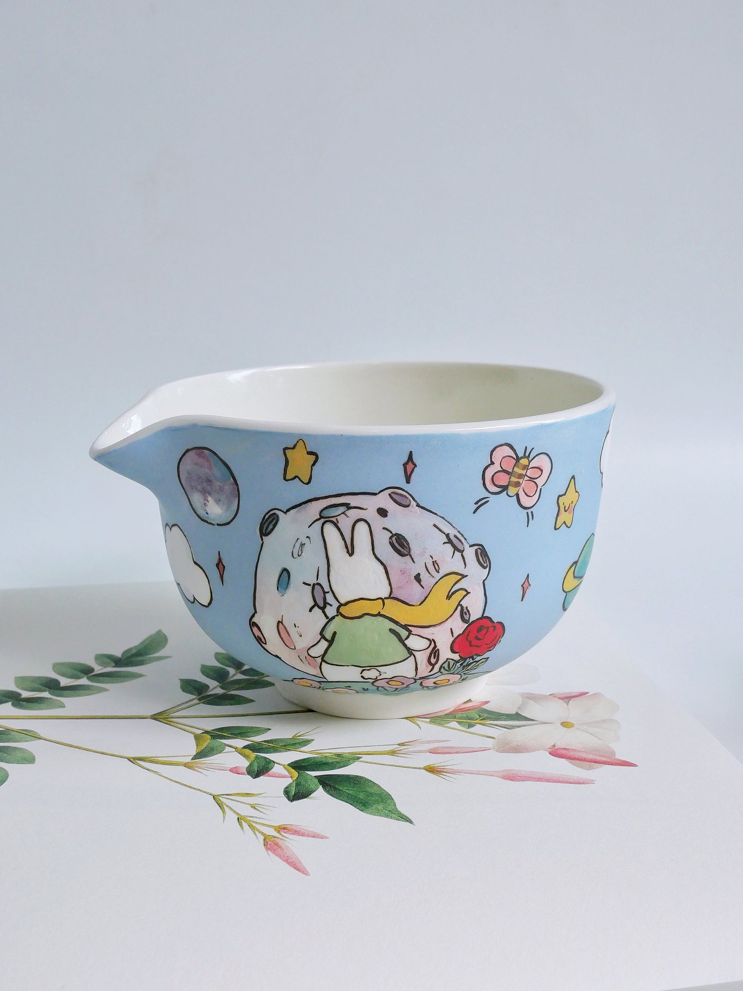 the little bunny prince matcha bowl
