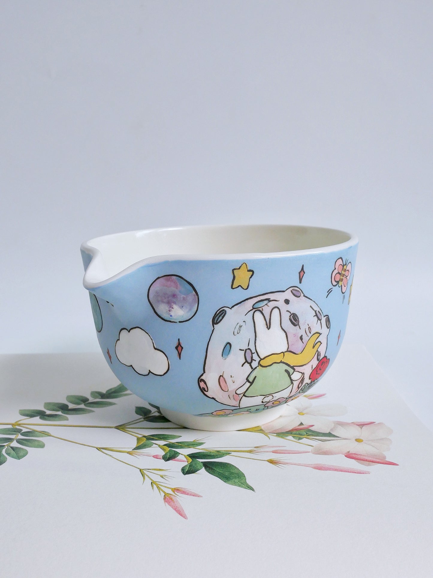the little bunny prince matcha bowl
