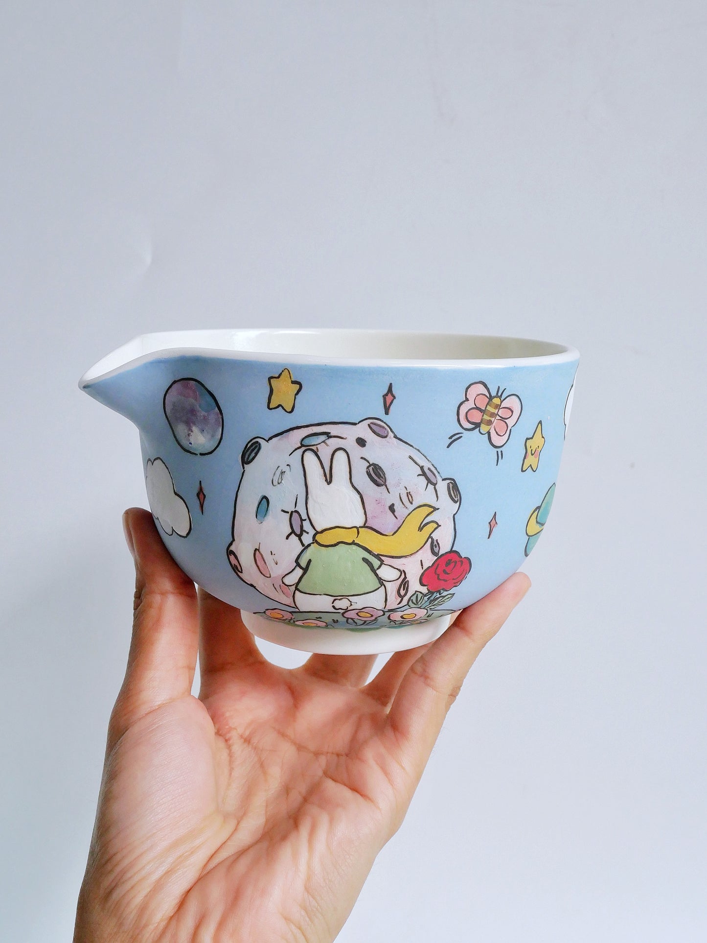 the little bunny prince matcha bowl