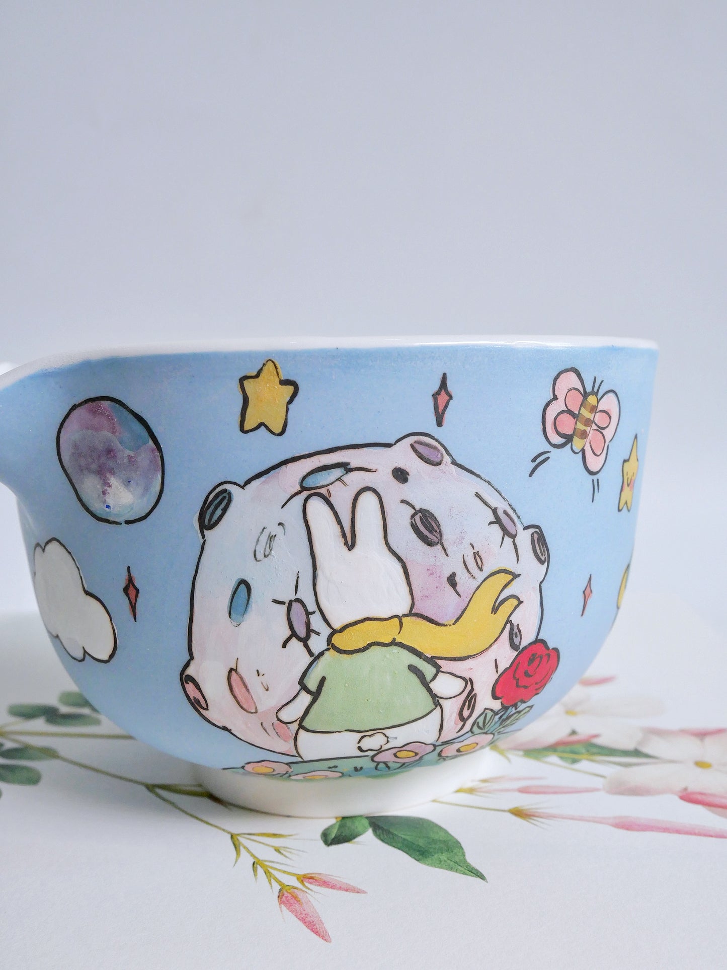 the little bunny prince matcha bowl