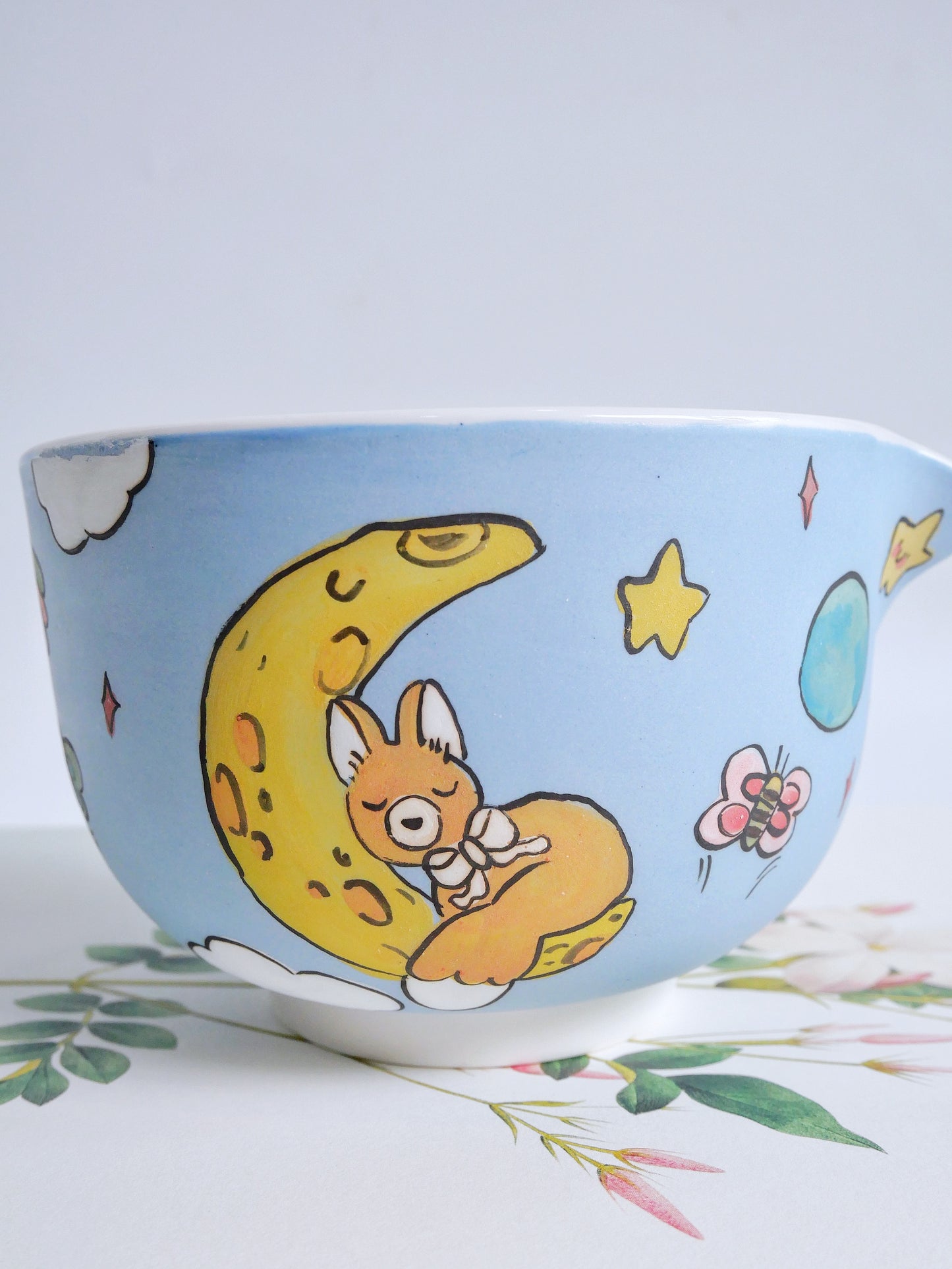 the little bunny prince matcha bowl