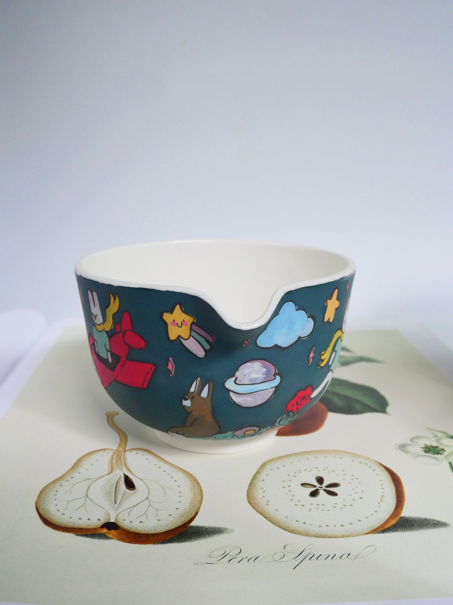 the adventure of the little bunny prince matcha bowl