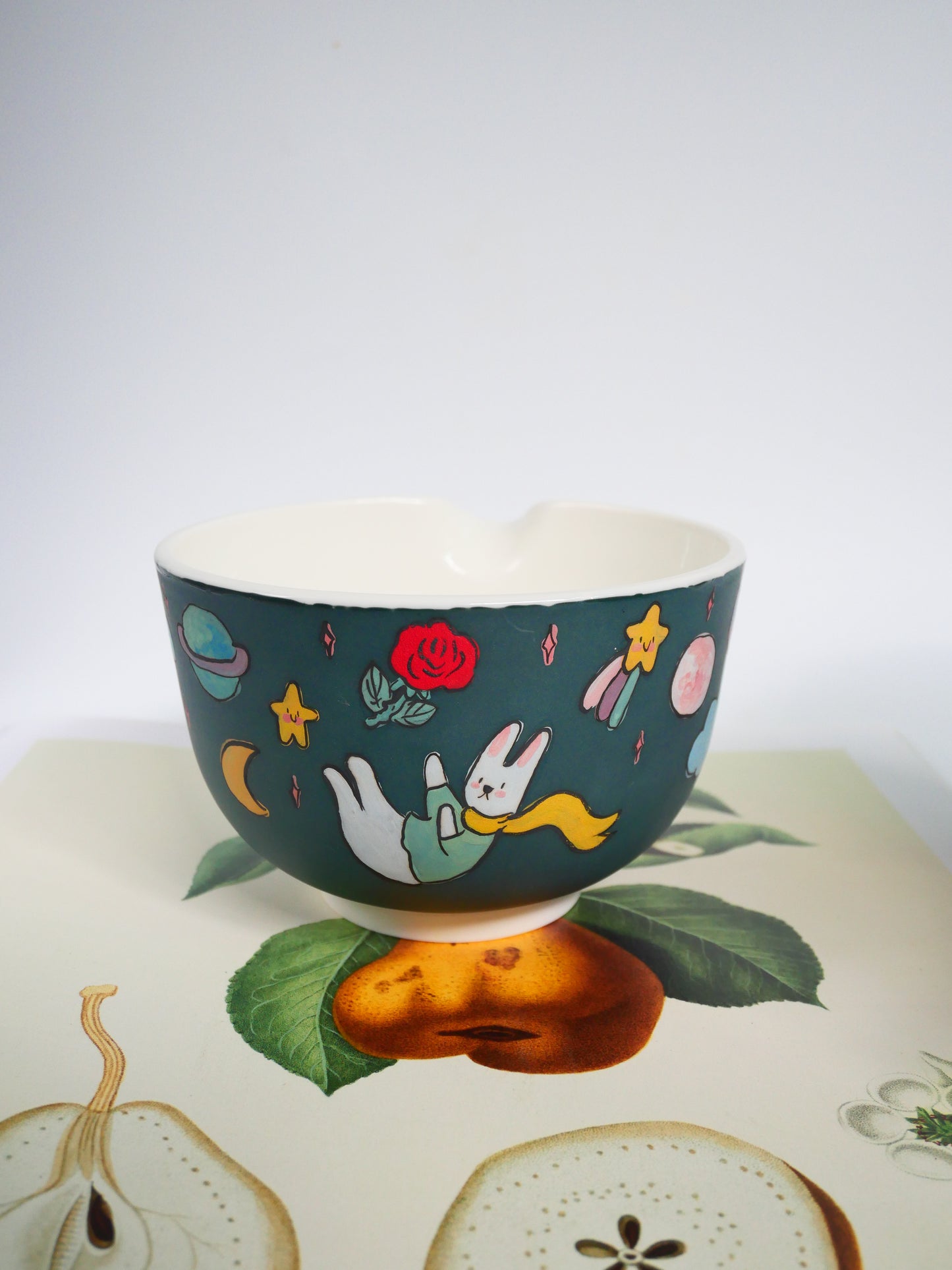 the adventure of the little bunny prince matcha bowl