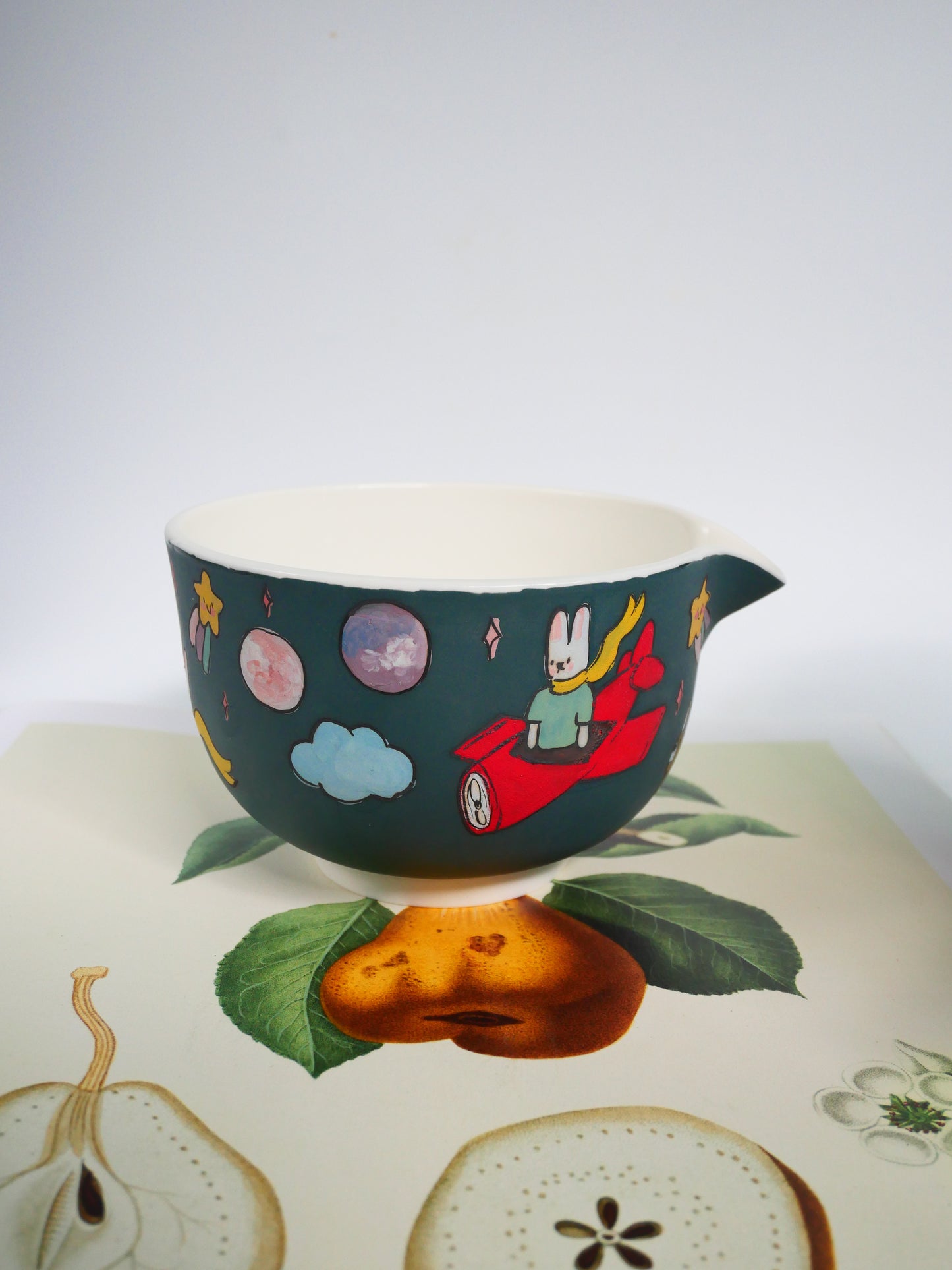 the adventure of the little bunny prince matcha bowl