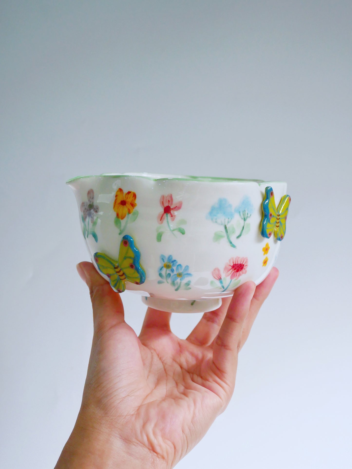 green botanica garden matcha bowl