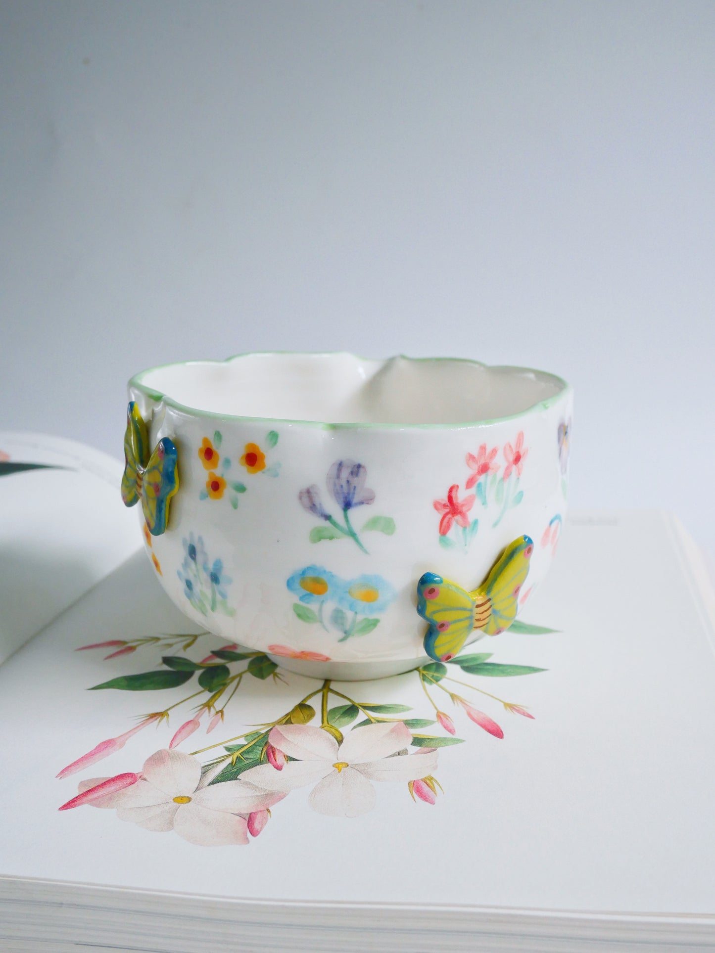 green botanica garden matcha bowl