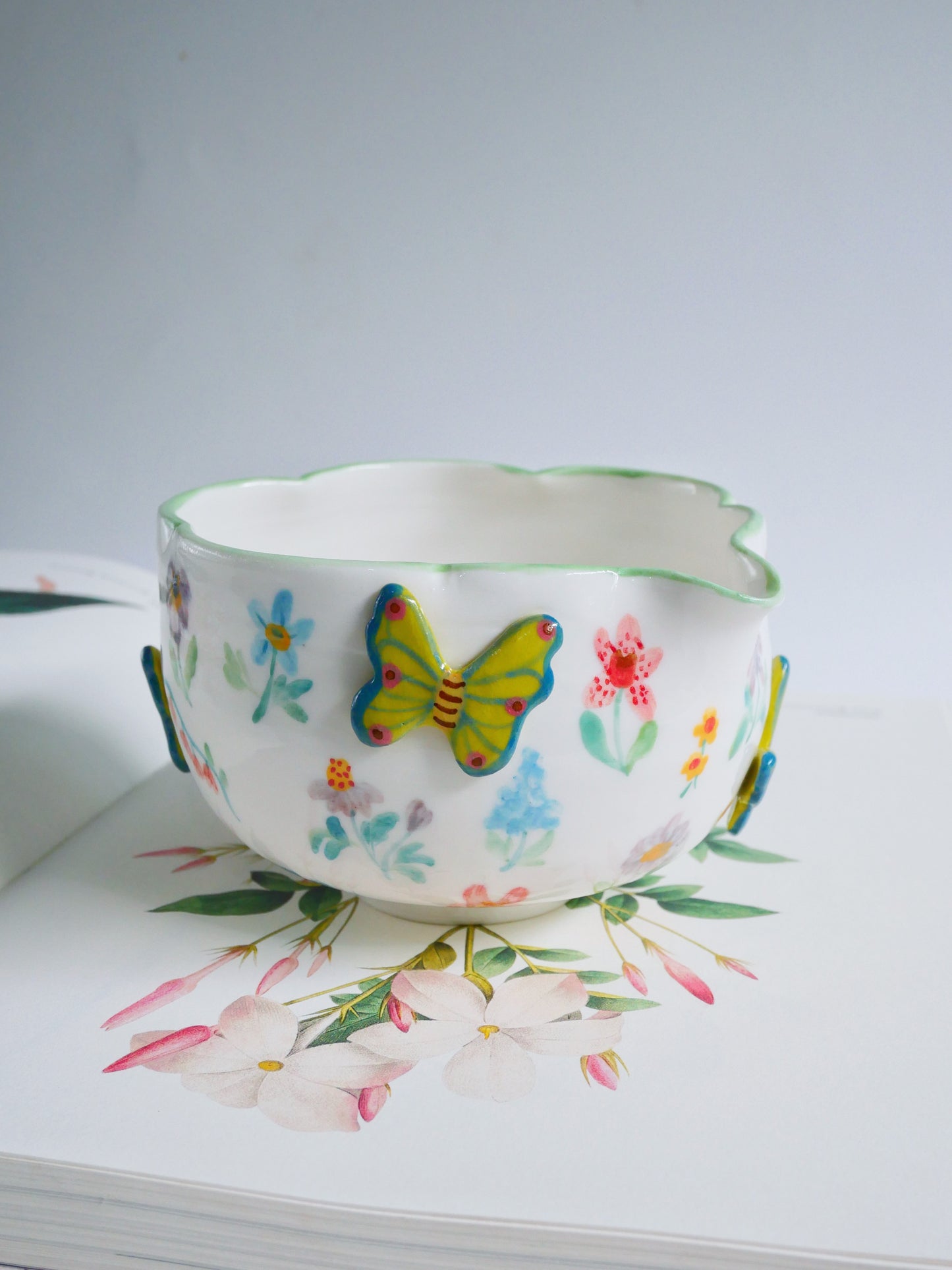green botanica garden matcha bowl