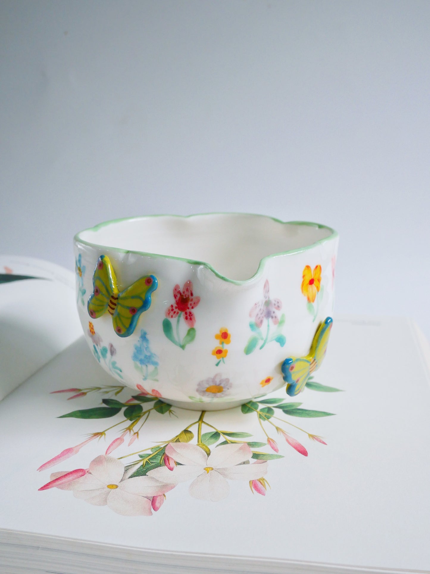 green botanica garden matcha bowl