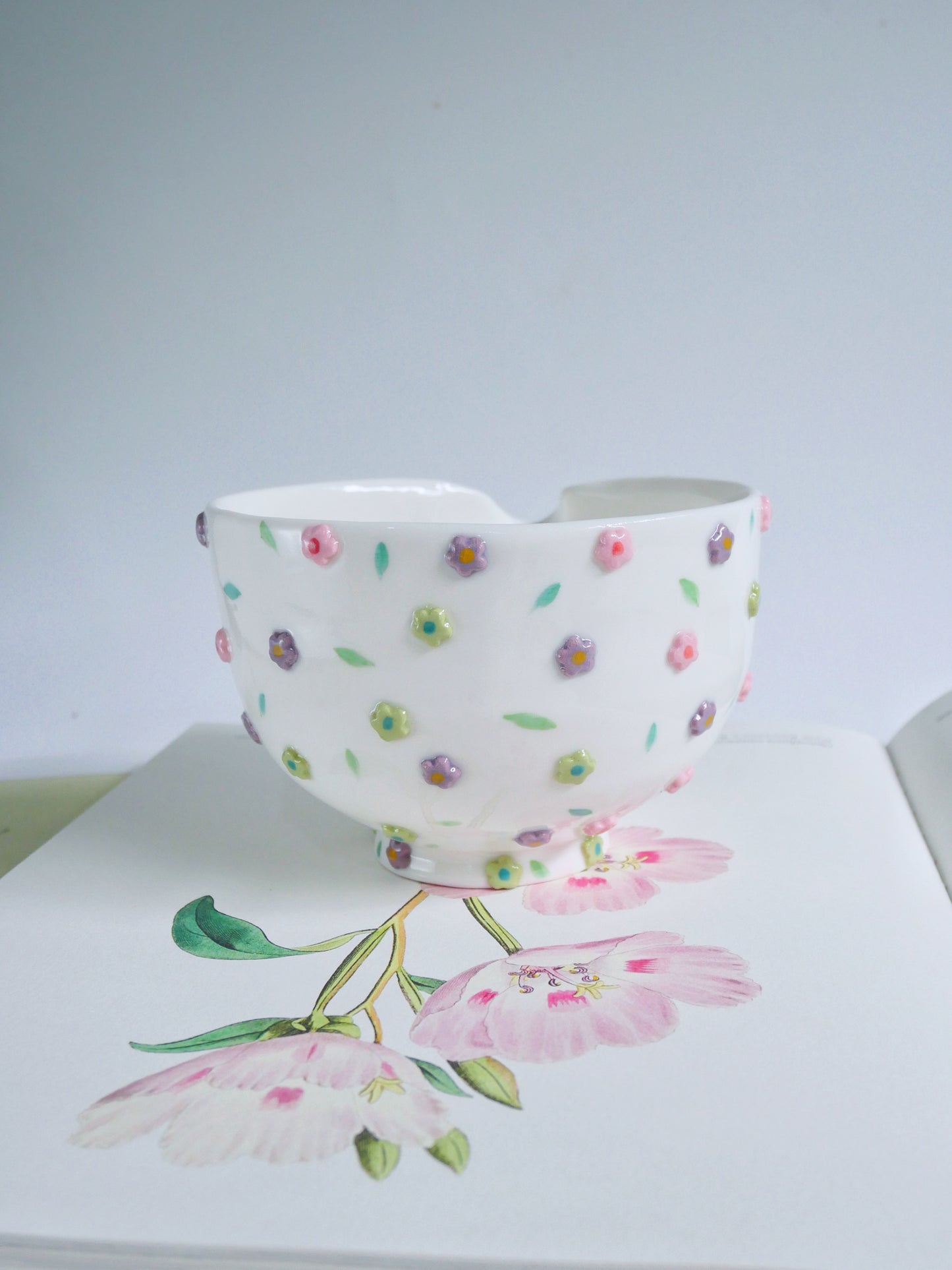 moss and mauve matcha bowl