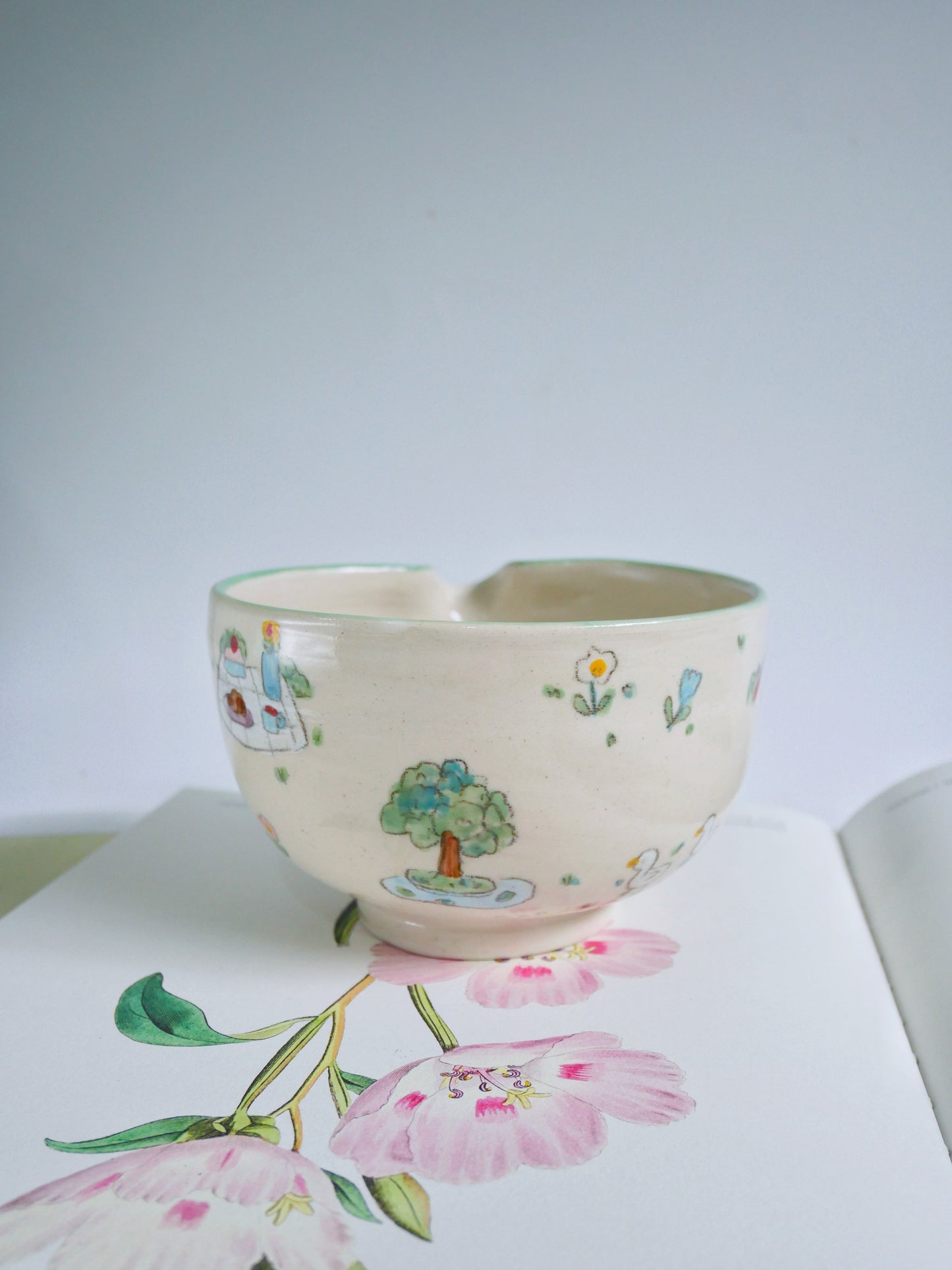 summer picnic in the park matcha bowl