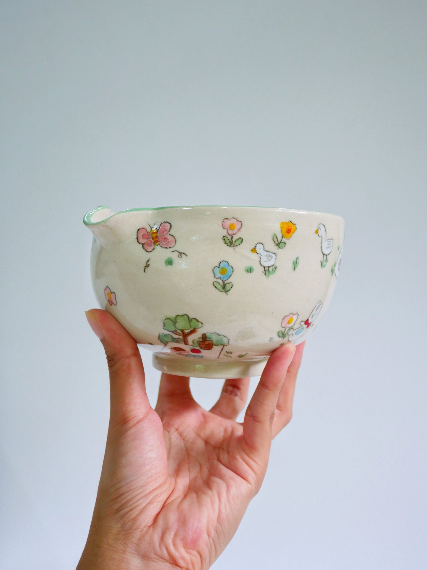 summer picnic in the park matcha bowl