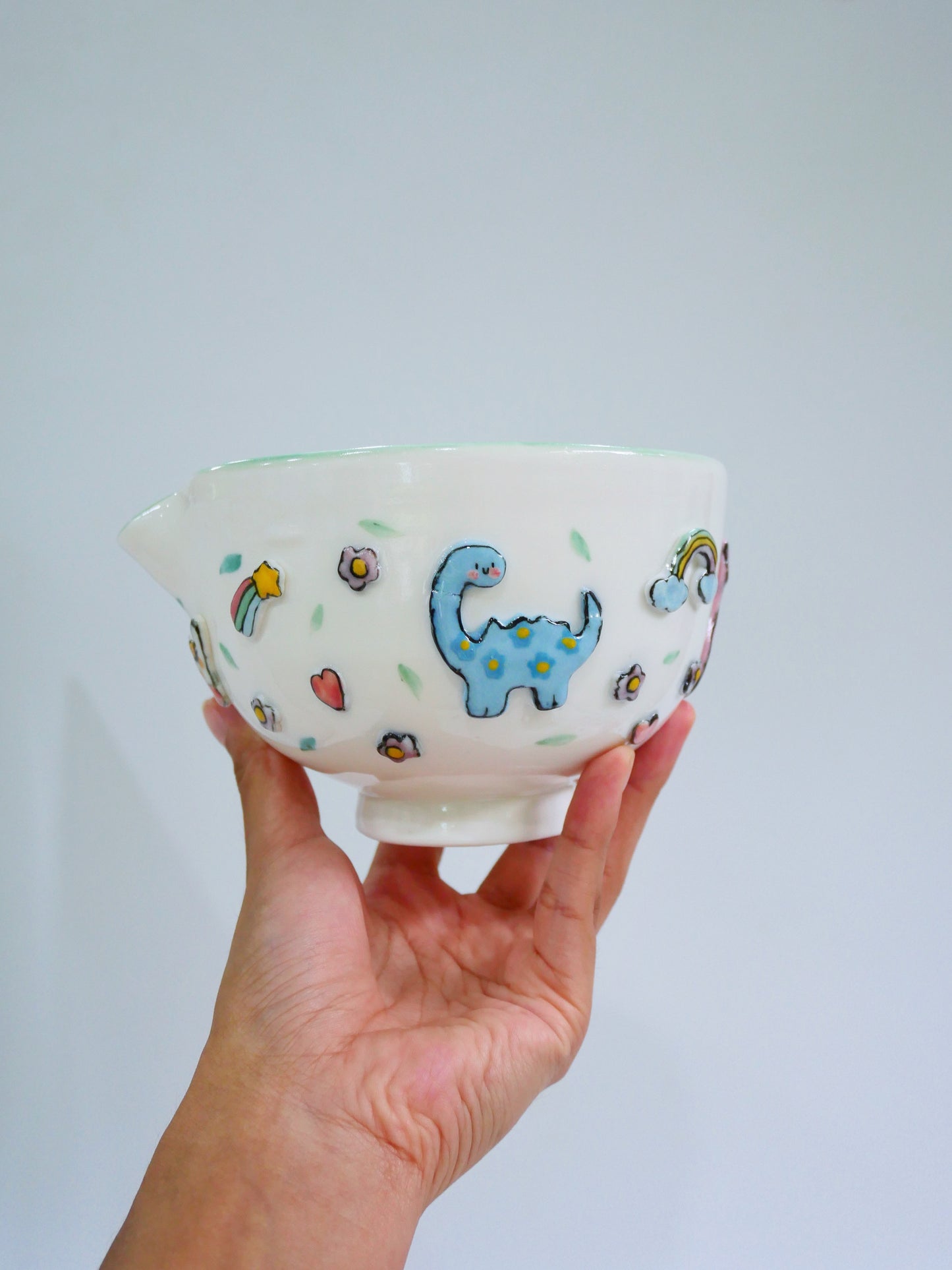 jurassic sky matcha bowl