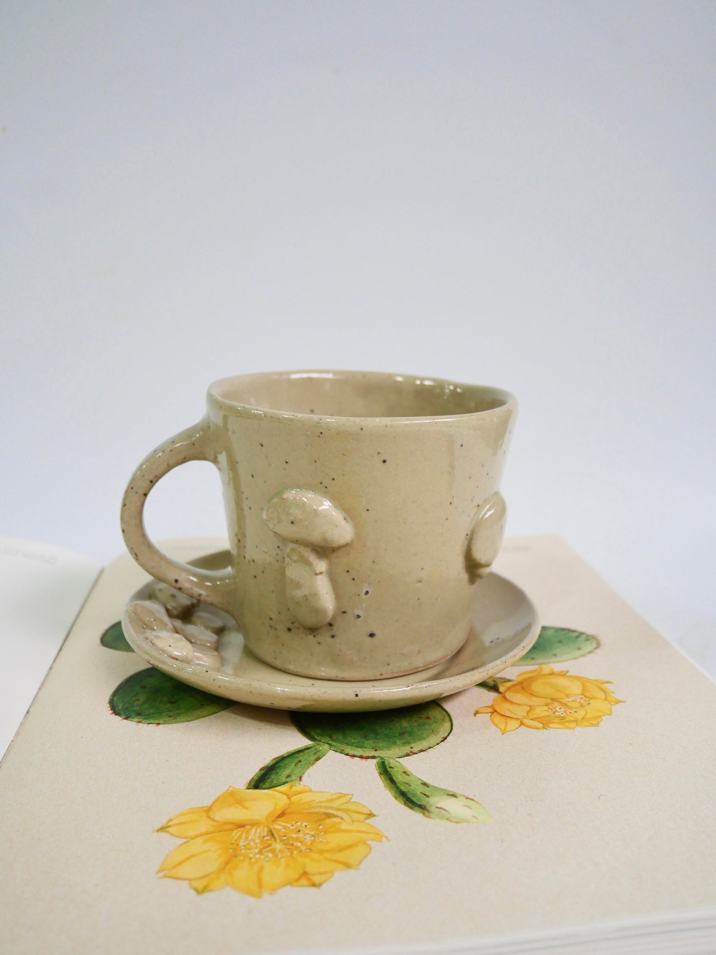 mushroom tea cup