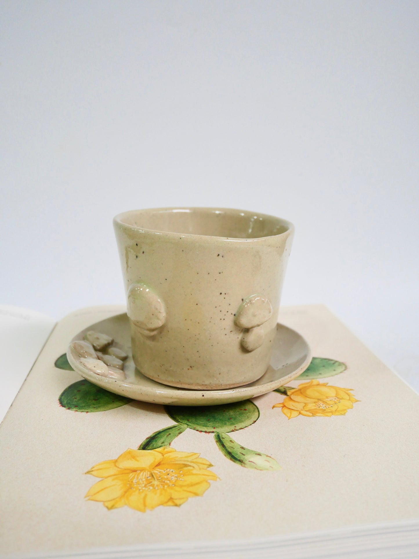 mushroom tea cup