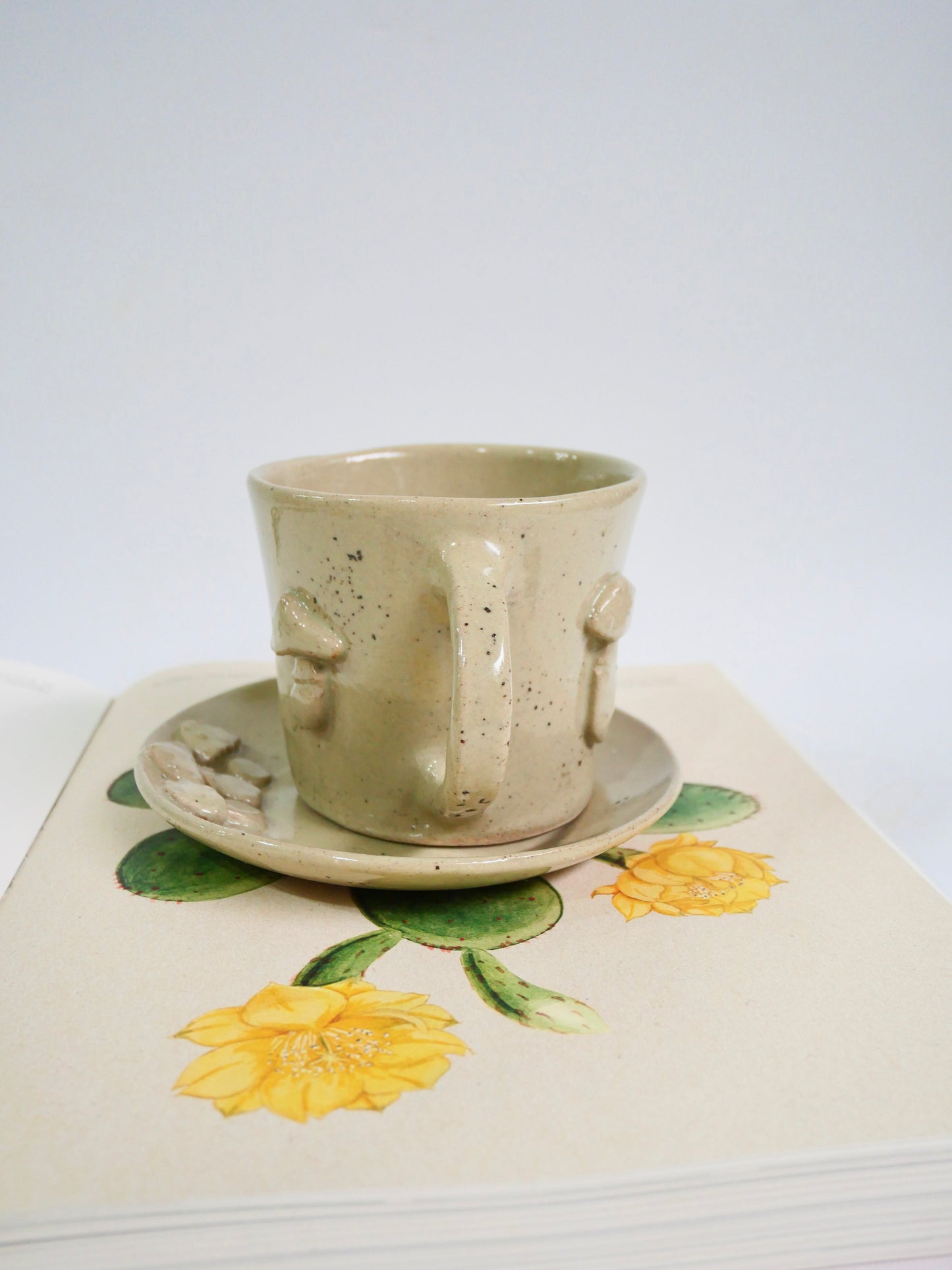 mushroom tea cup