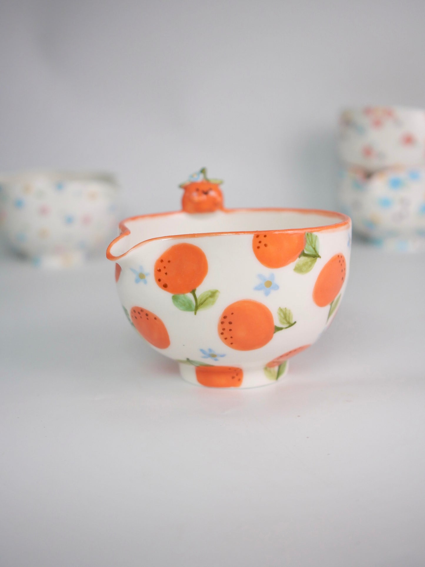 orange blossom matcha bowl