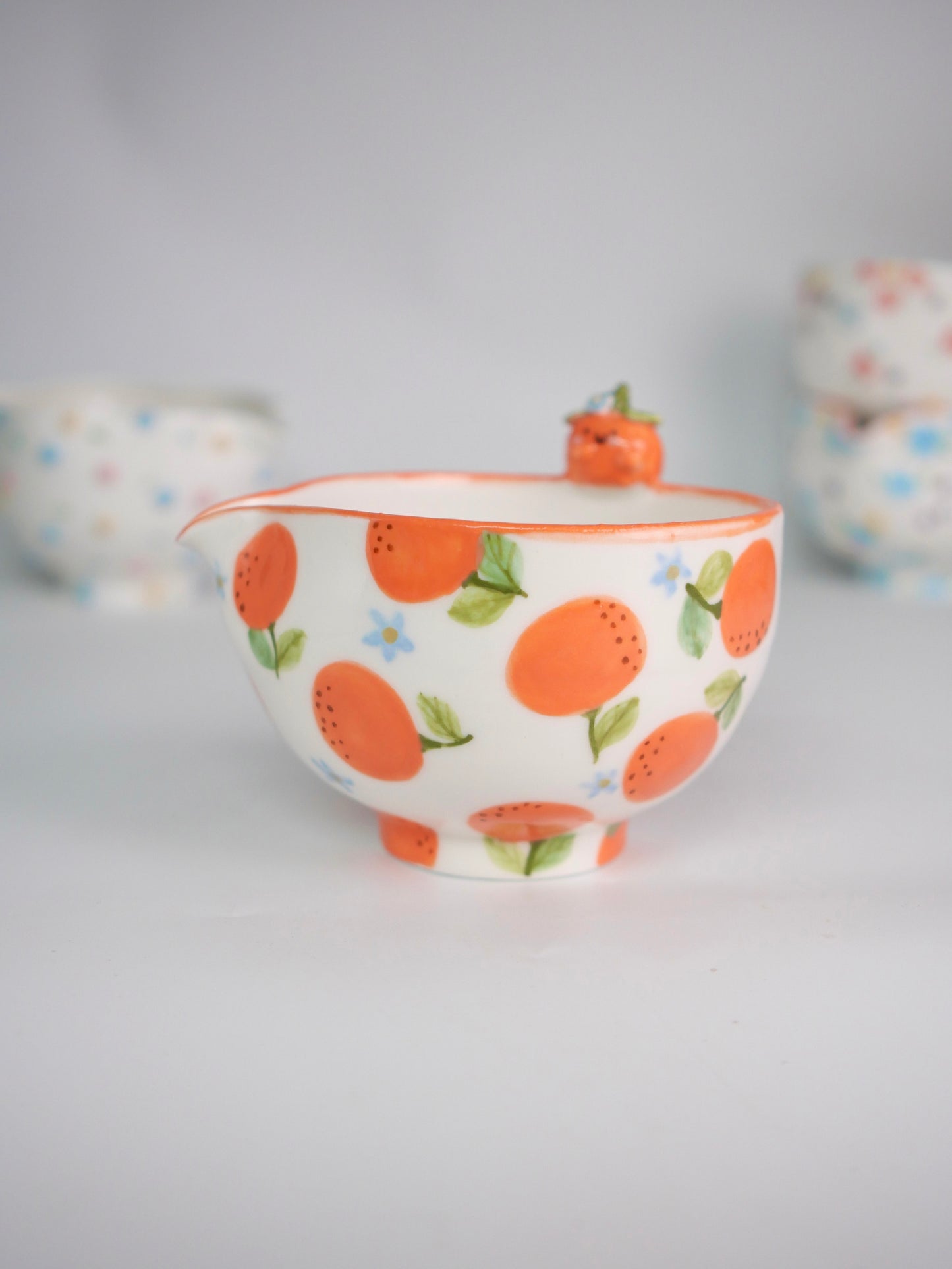 orange blossom matcha bowl