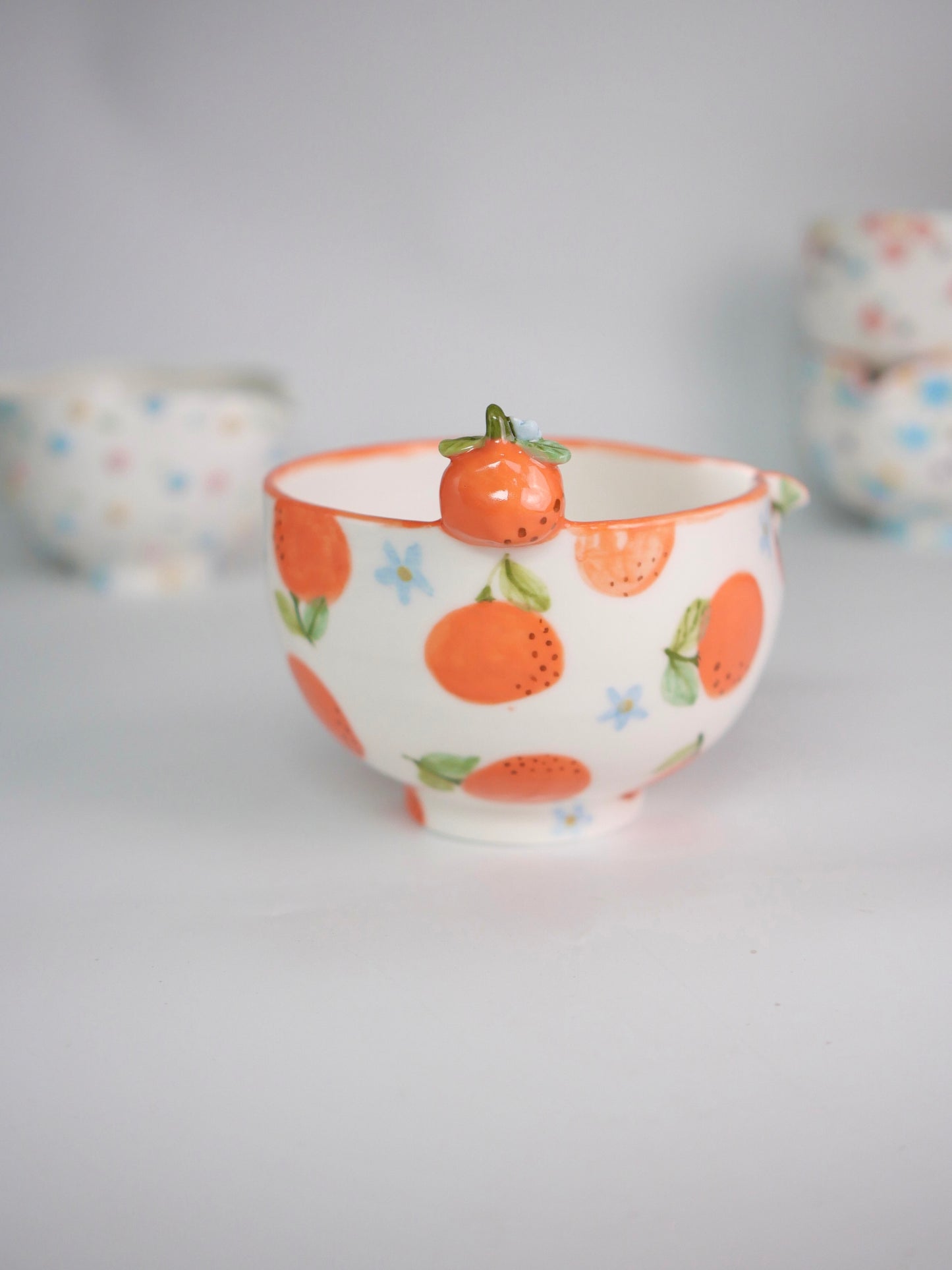 orange blossom matcha bowl