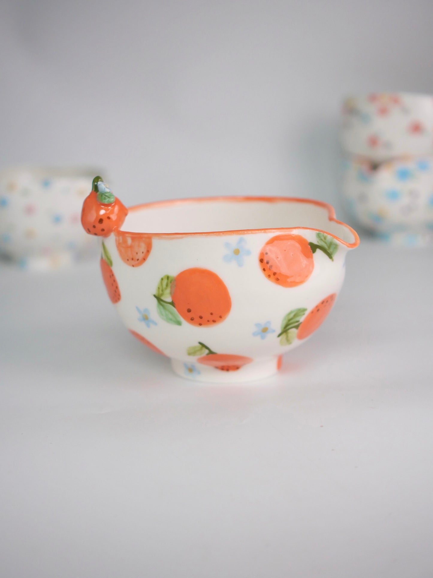 orange blossom matcha bowl