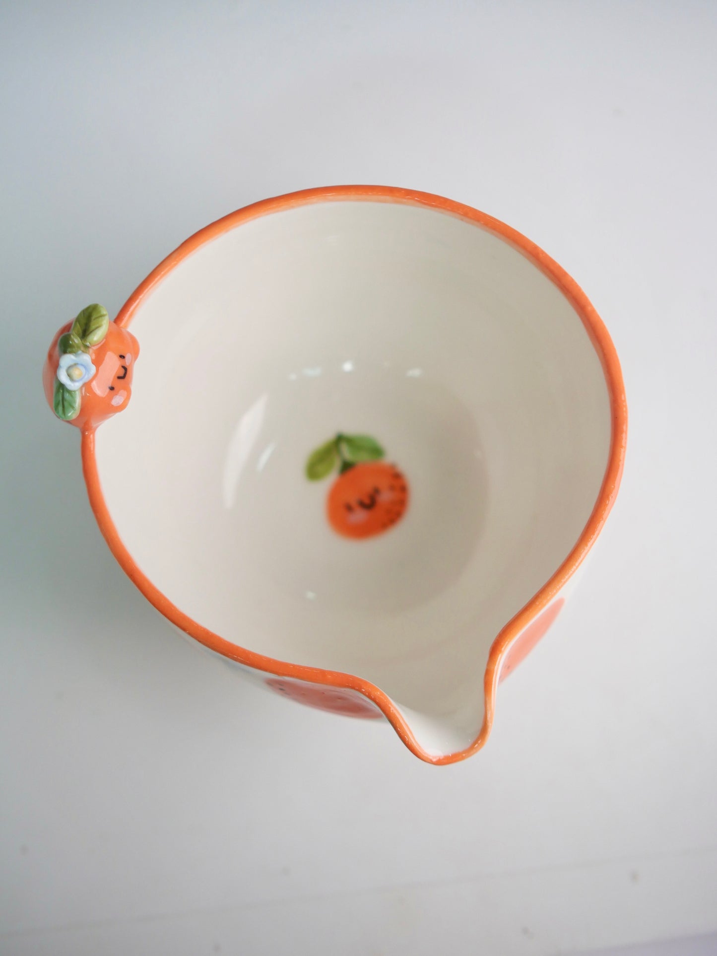 orange blossom matcha bowl
