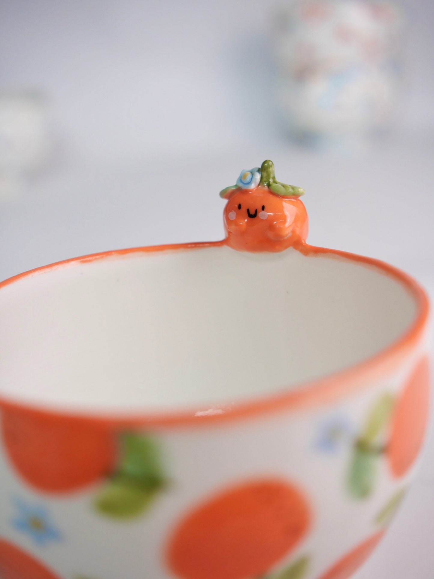 orange blossom matcha bowl