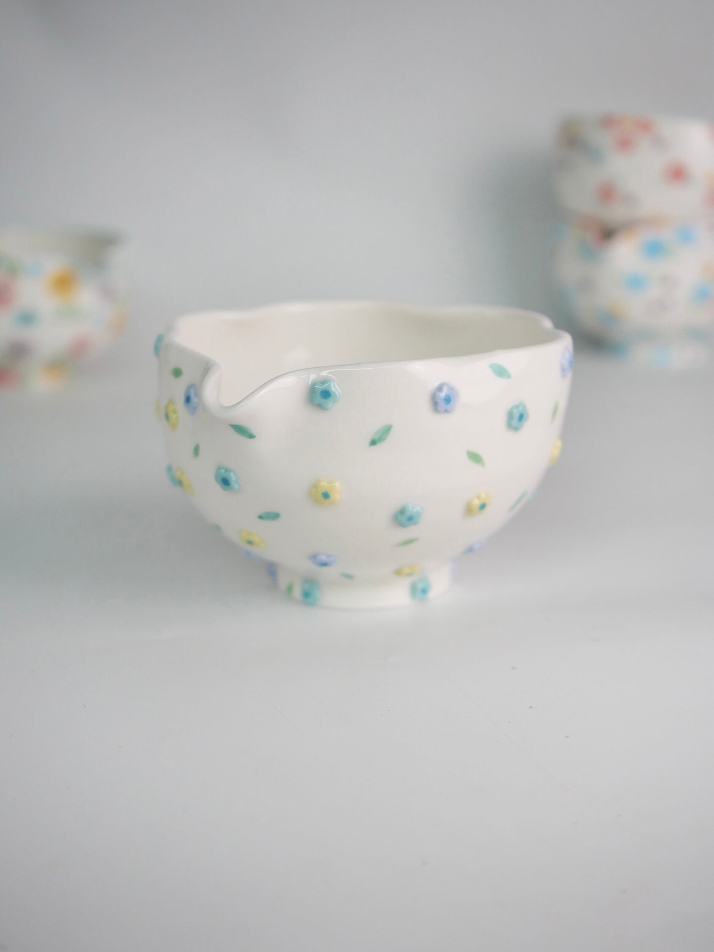 dew drop blossom matcha bowl