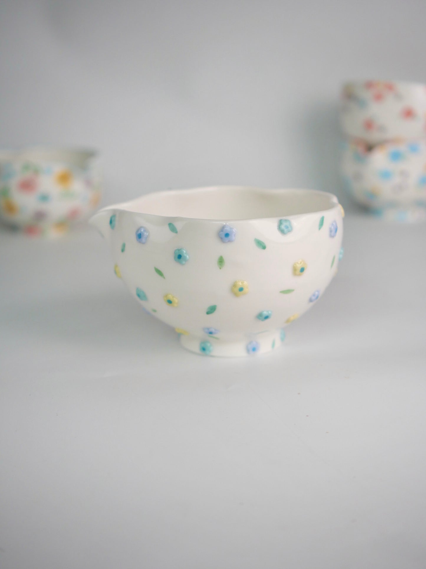 dew drop blossom matcha bowl