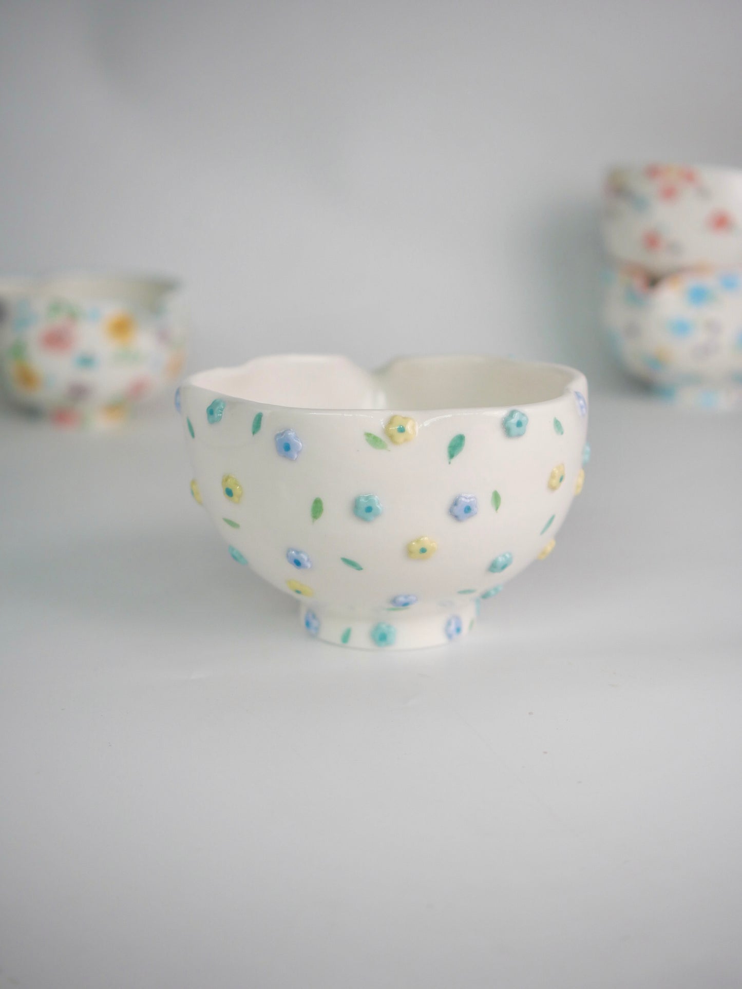 dew drop blossom matcha bowl