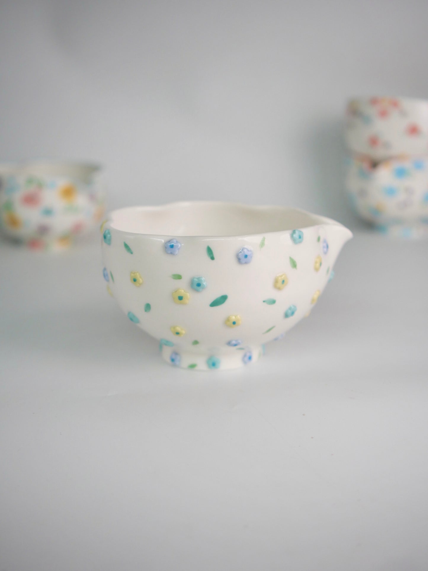 dew drop blossom matcha bowl
