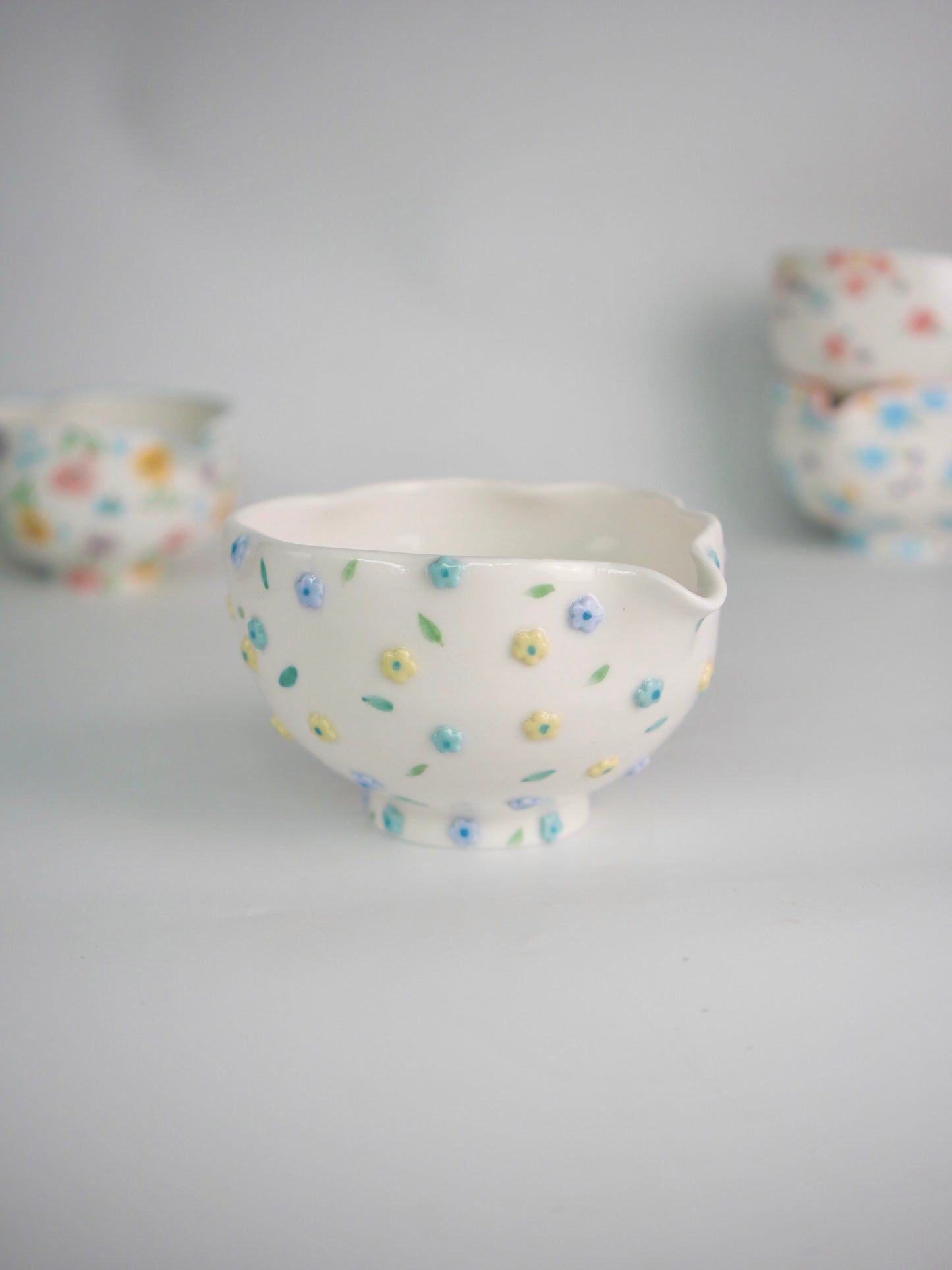 dew drop blossom matcha bowl