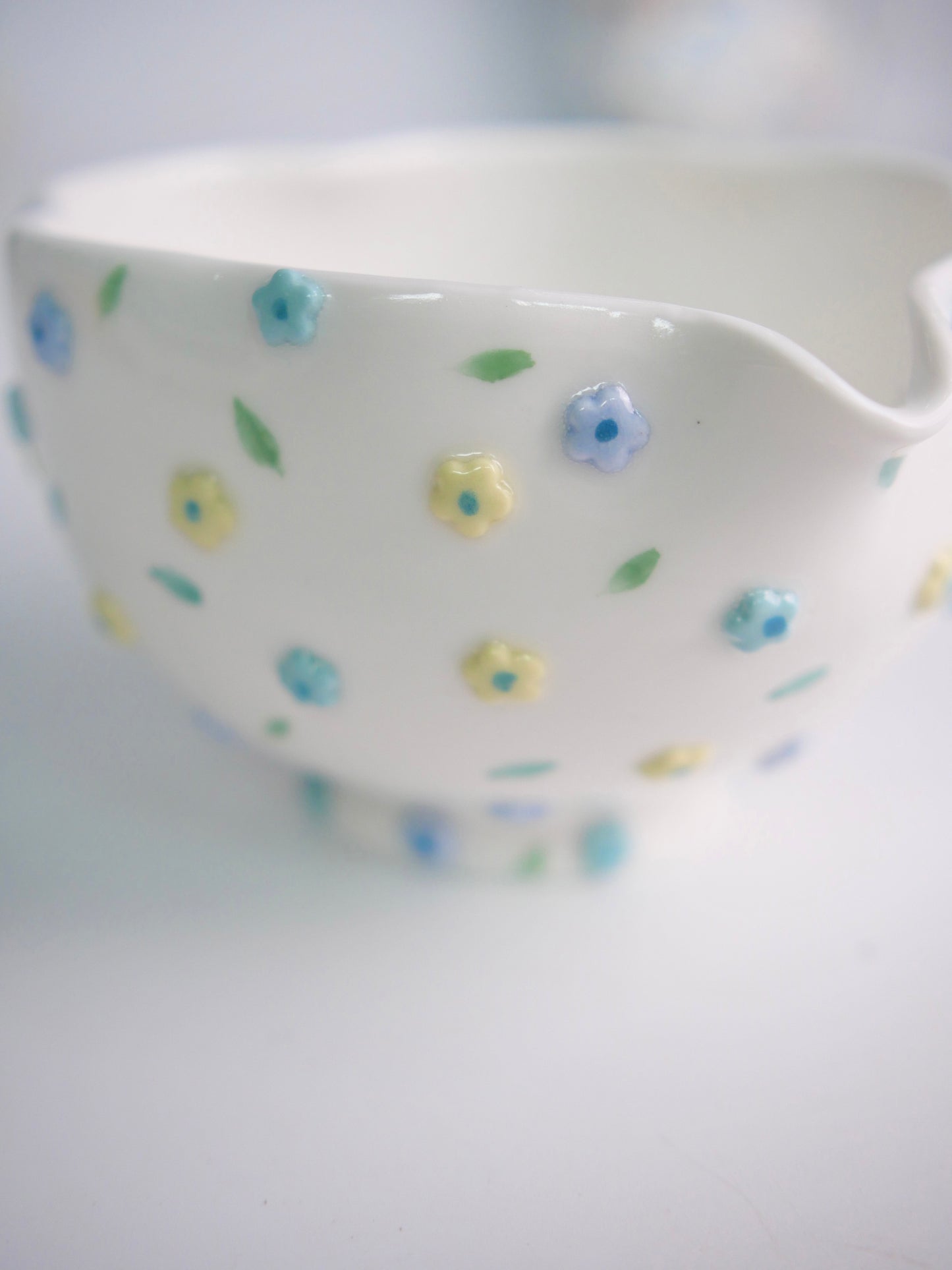 dew drop blossom matcha bowl