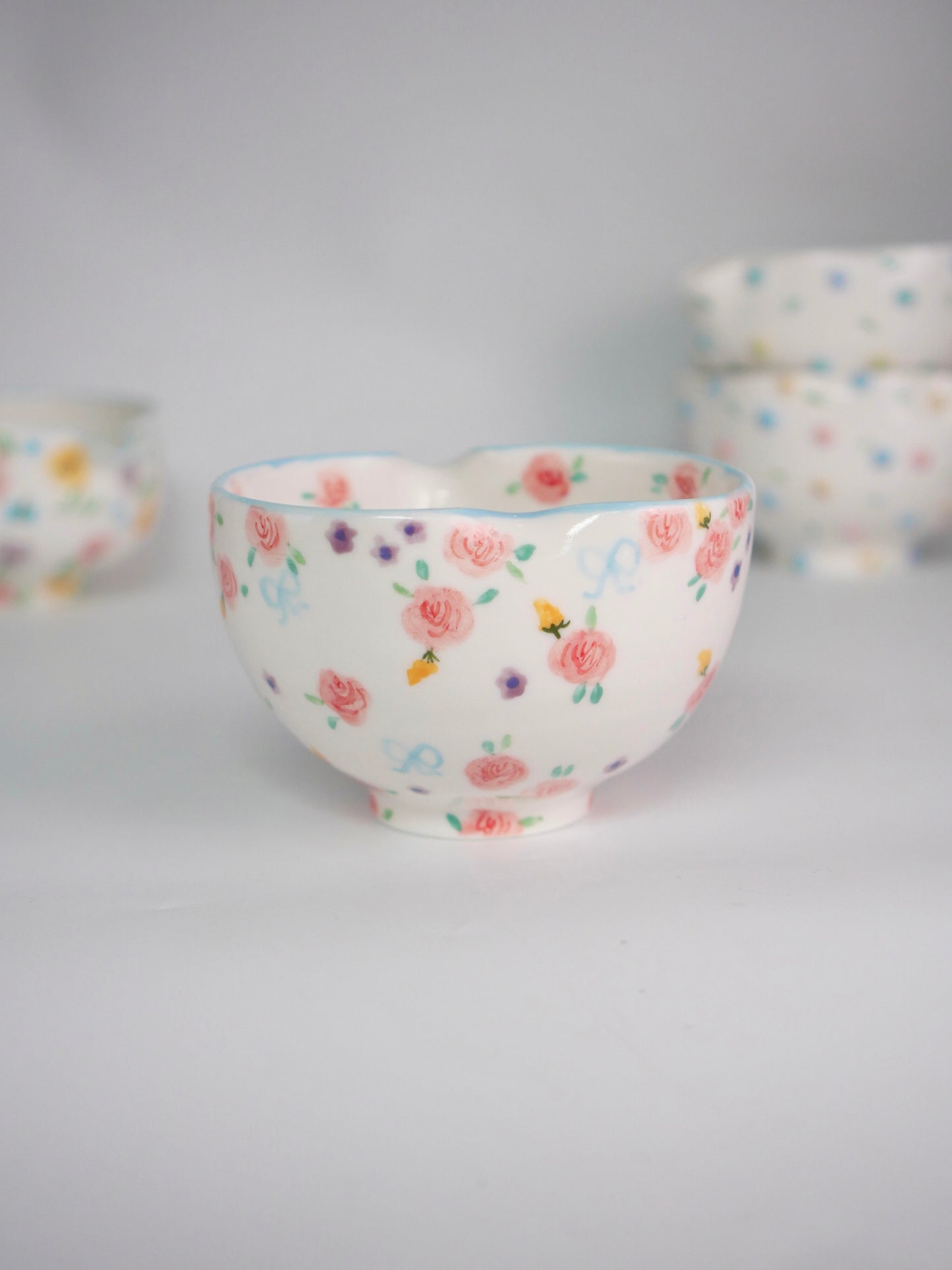 blushing rose matcha bowl