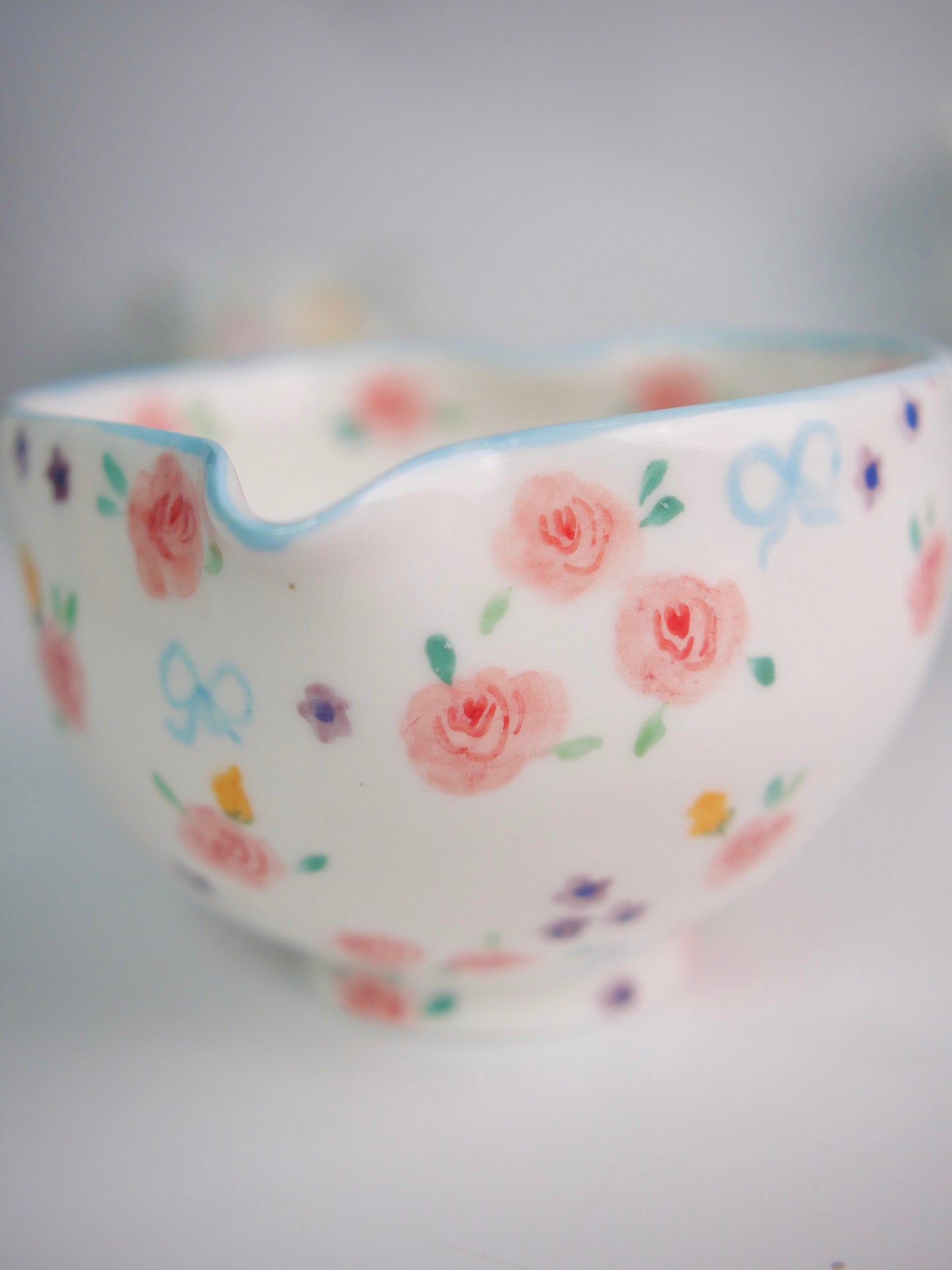blushing rose matcha bowl