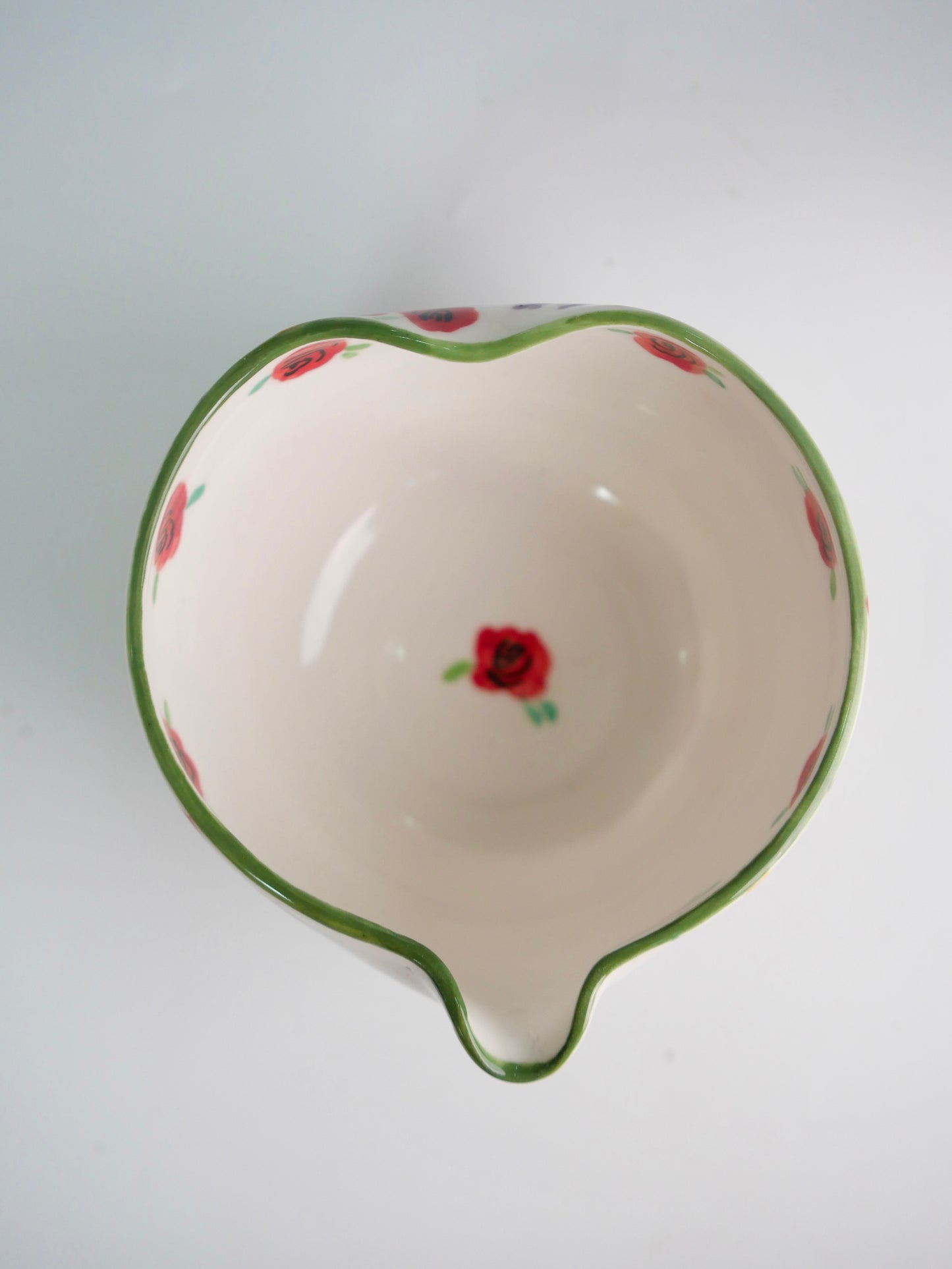 red rose matcha bowl