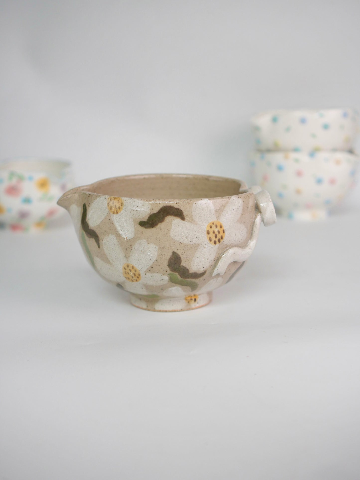 (PREORDER) ribbon blossom matcha bowl
