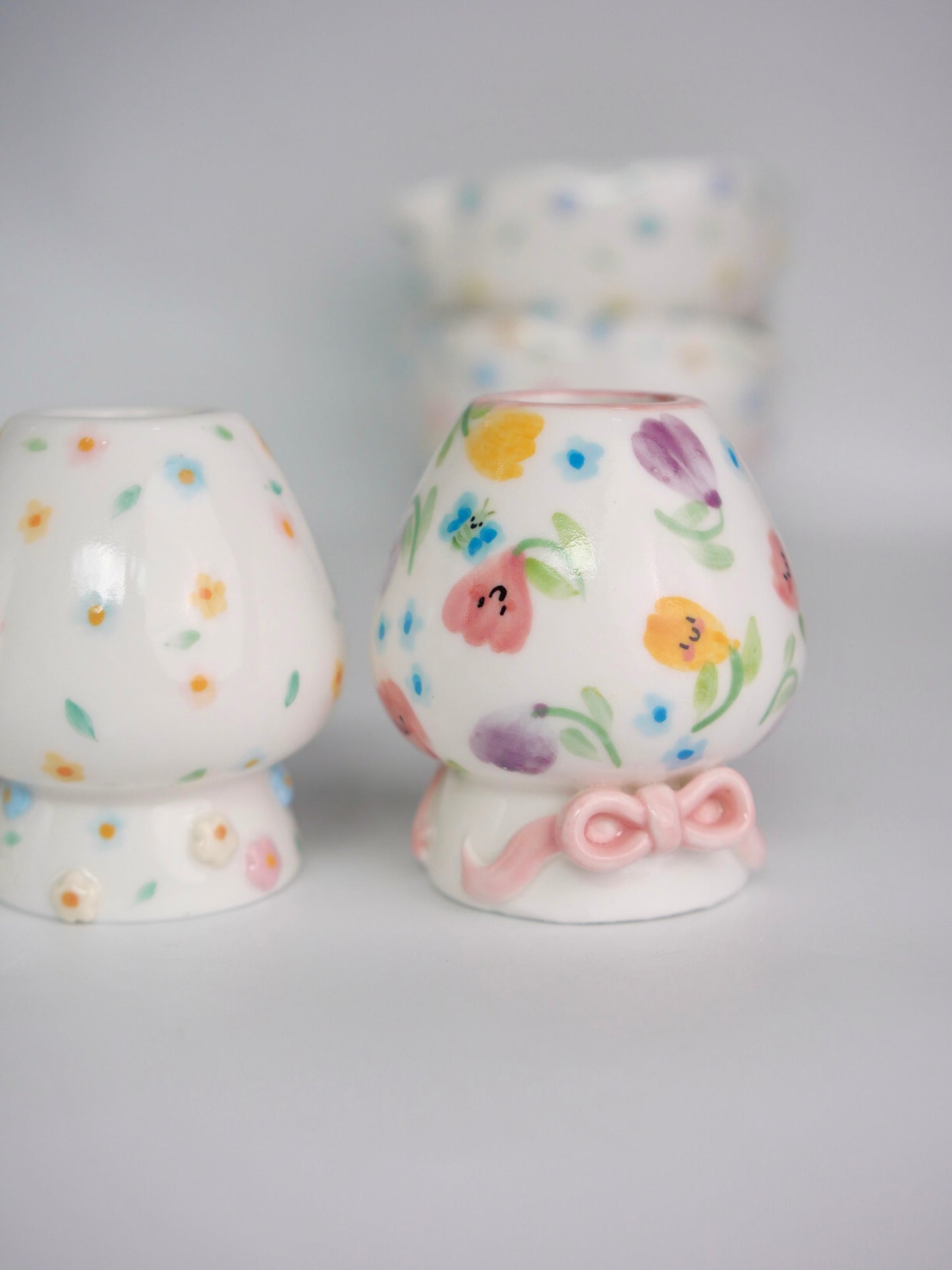 floral whisk stand