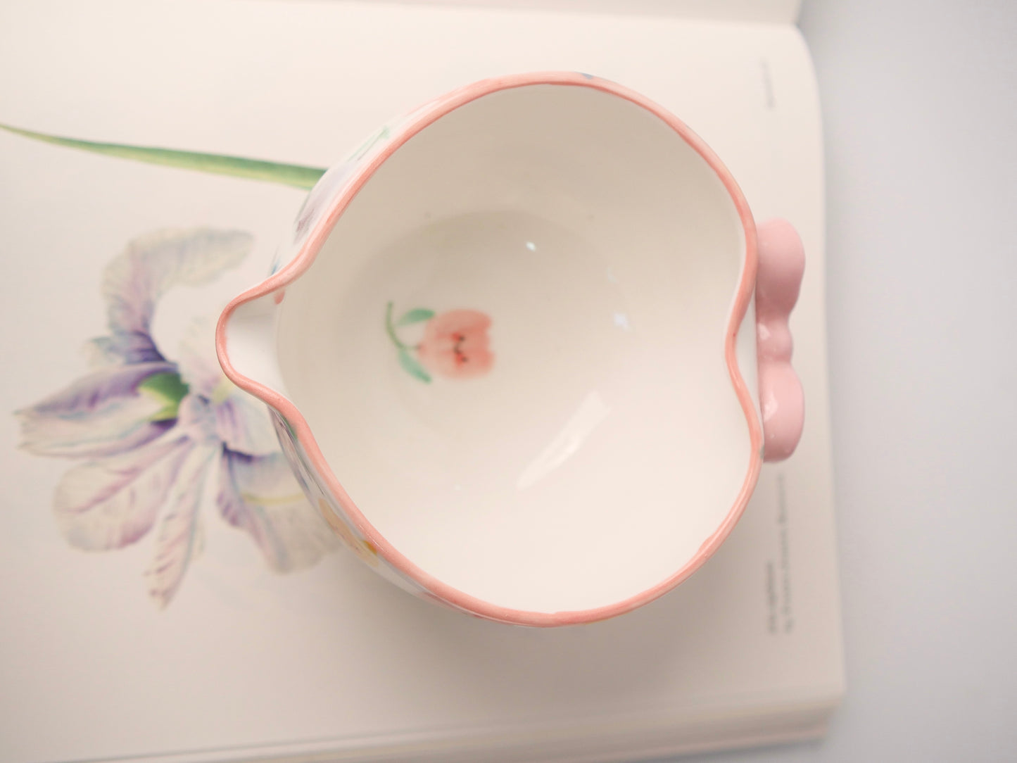 blushing tulip matcha bowl