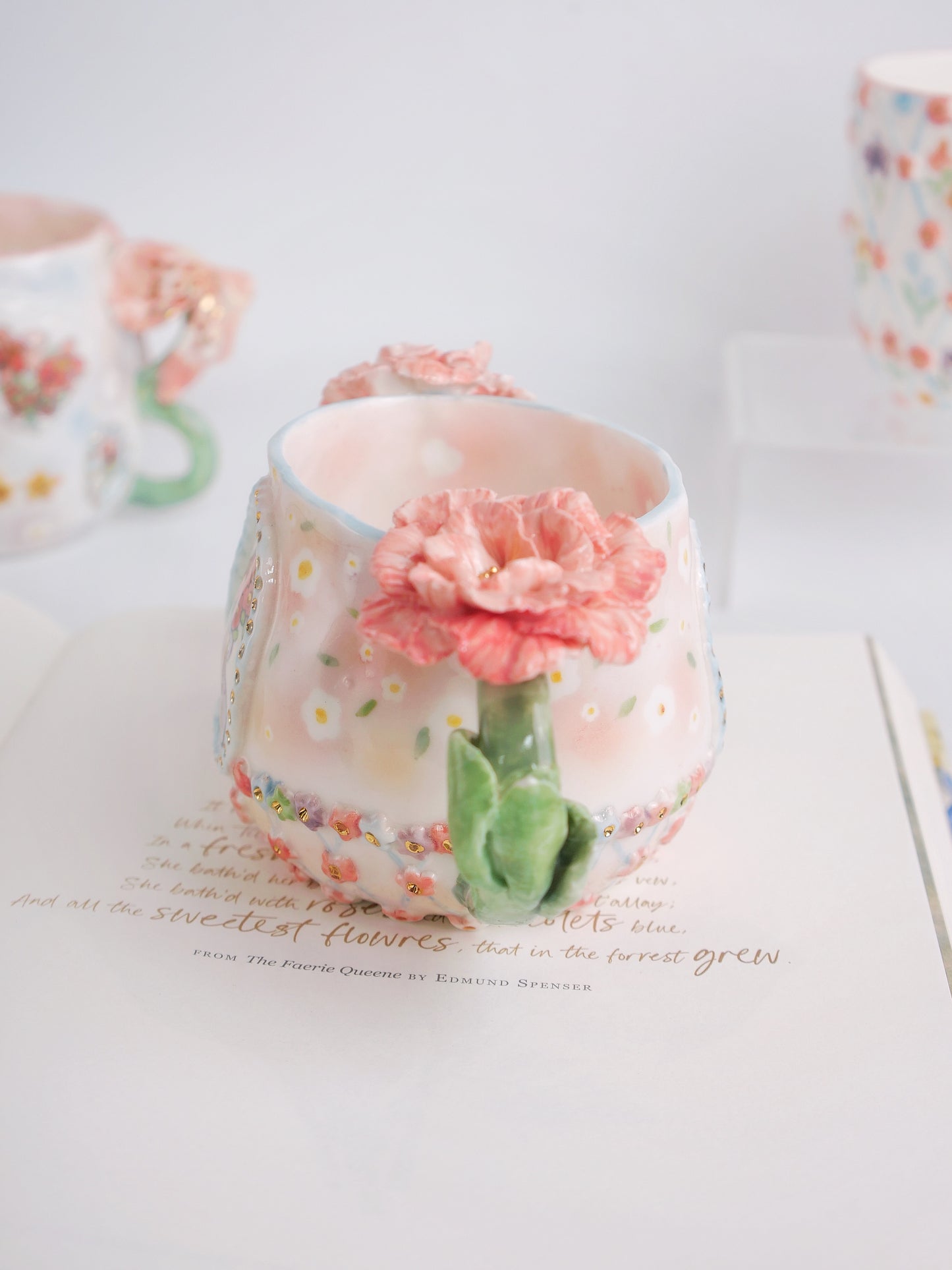 Peony bliss mug