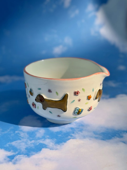 (PREORDER)dashshund adventures matcha bowl