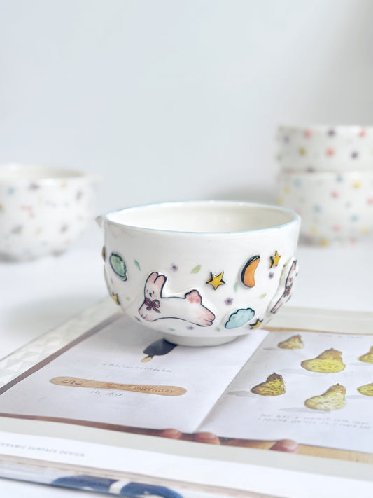 bunny waltz matcha bowl