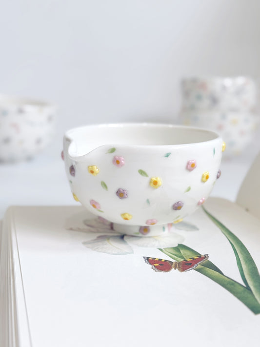 floral sorbet matcha bowl
