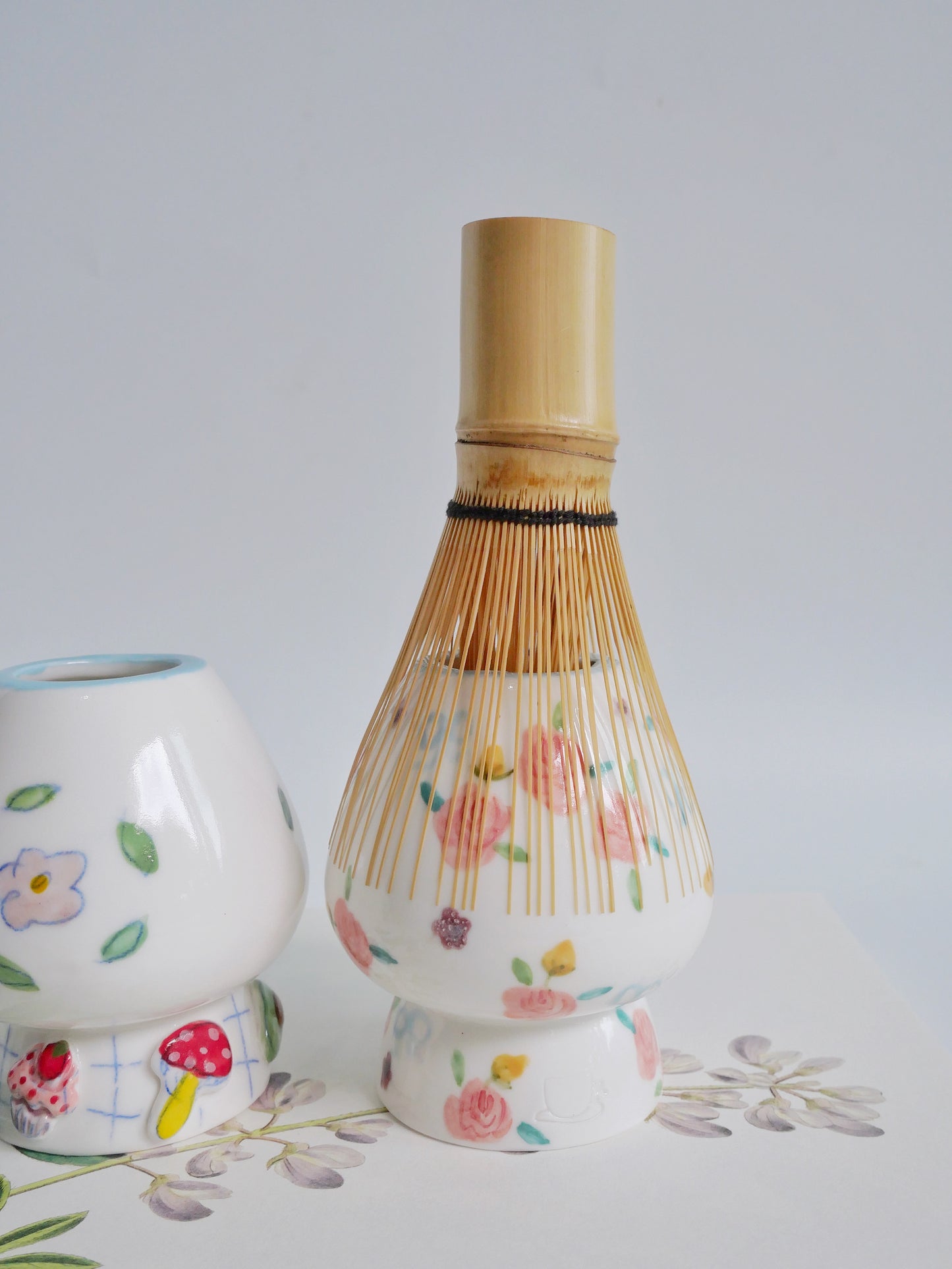 blushing rose whisk stand