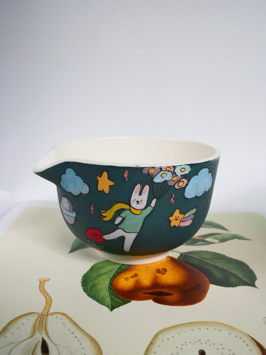 the adventure of the little bunny prince matcha bowl