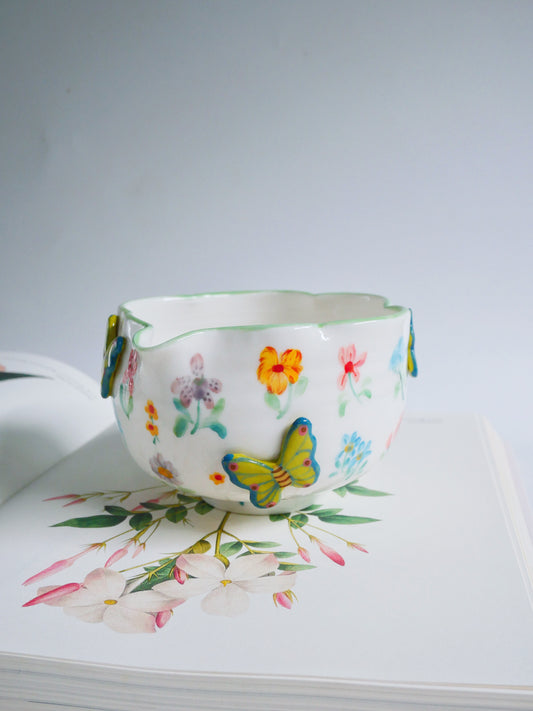 green botanica garden matcha bowl