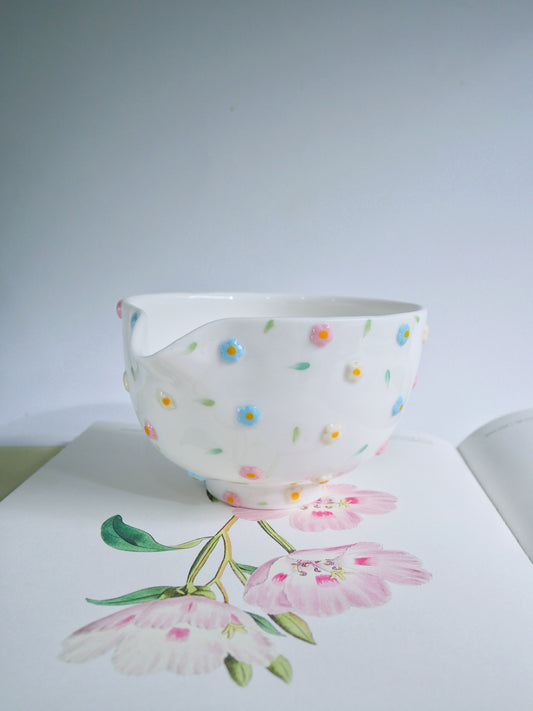 cotton candy matcha bowl