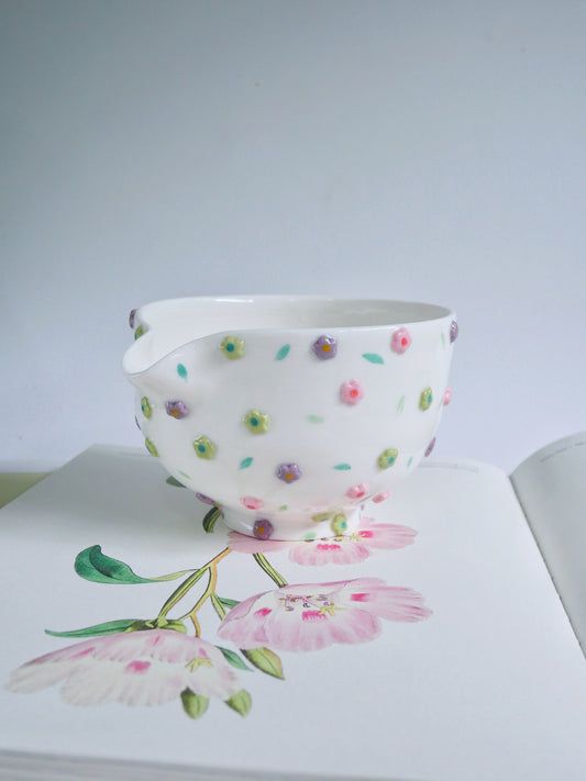 moss and mauve matcha bowl