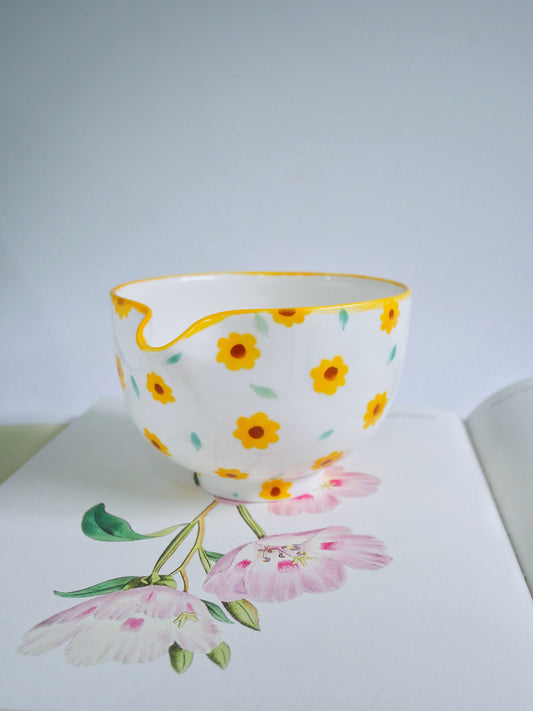 sunflower matcha bowl