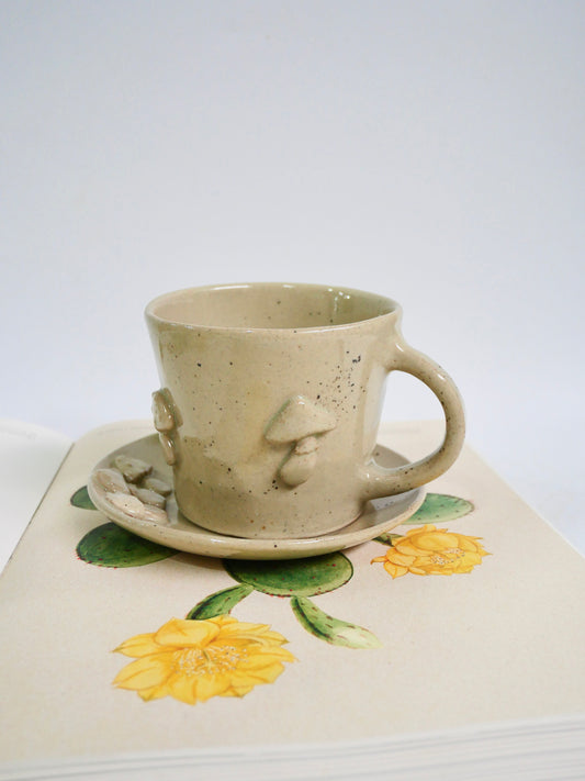 mushroom tea cup