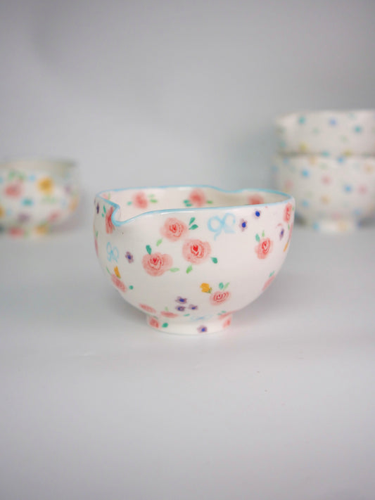 blushing rose matcha bowl